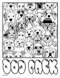 Dog Pack Coloring Book