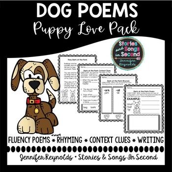 Preview of Dog Poems - Reading, Writing and Rhyming Activities