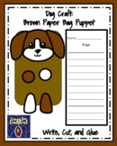 Dog /Puppy Craft, Writing Prompt: Puppet for Literacy Cent