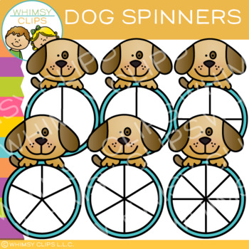 Preview of Dog Spinners Clip Art