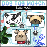 Dog Tag Letter Match Literacy Activity