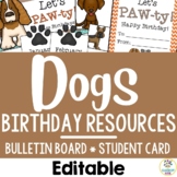 Dog Birthday Chart Display Bulletin Board | Back to School