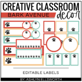 Dog Theme Editable Labels