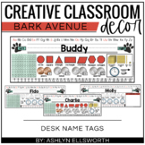 Dog Theme Name Tags 