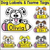 Dog Theme Name Tags - Puppy Classroom Labels