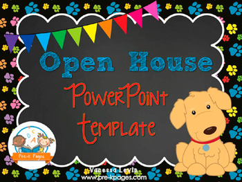 Dog Theme Open House ~ Back-to-School ~ PowerPoint 