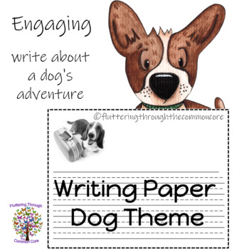 Double Lined Primary Story Paper with pictures - writing by The OG in DOG