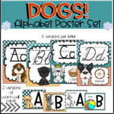 Dog Themed Classroom Decor Alphabet Poster * Print & Cursi