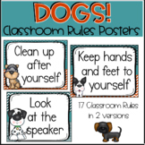 Dog Themed Classroom Rule Posters