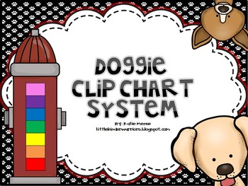 Preview of Dog Themed Behavior Clip Chart System {Classroom Decor}