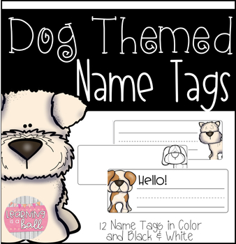 Dog Themed Preschool Name Activity [FREE Printable]