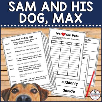 Preview of Dog Themed Partner Play for the Primary Grades, Fluency Activity