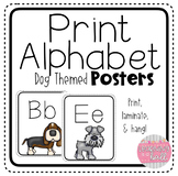 Dog Themed Print Alphabet Display