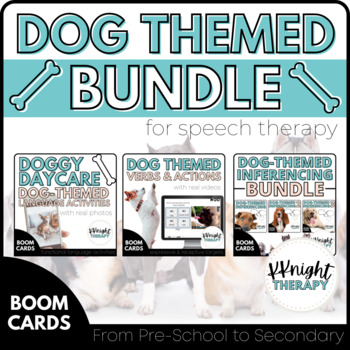 Preview of Dog Themed Speech Therapy Bundle | for Speech Therapy