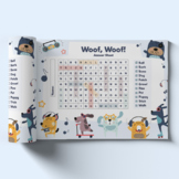 Dog Themed Word Search Activity | Puzzles For Kids | Spell