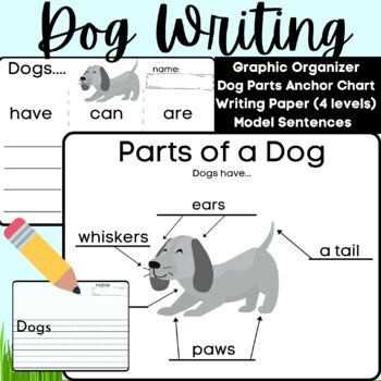 Preview of Dog Writing and Labeling- Informative (Have Can Are) w/ Anchor Charts Animal Pet