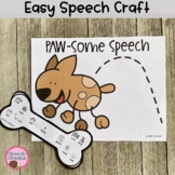 Dog and Bone Speech Therapy Craft | Early Preschool Interv