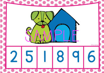 Subitizing Number Game Dog And Bones Math Center By From The Pond