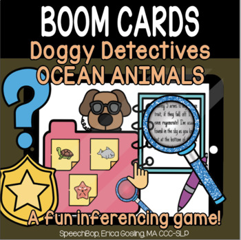 Preview of Doggy Detectives! MISSING OCEAN Animals edition - A fun inferencing game!