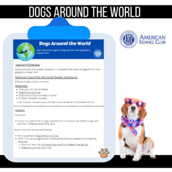 Preview of Dogs Around the World- Geography Lesson