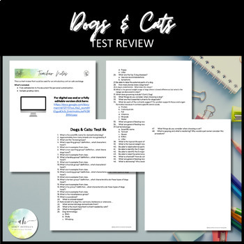 Preview of Dogs & Cats - Test Review