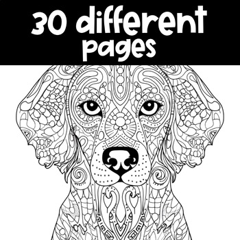 Dogs Art: Adult Coloring Book: 30 Stress Relieving Coloring Pages [Book]