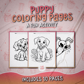 Dogs Coloring Pages for Kids by YELASUN | TPT