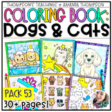 Dogs and Cats Coloring Pages | Coloring Sheets | Animal Co