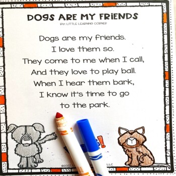 Dogs are my Friends - Dog Poem for Kids by Little Learning Corner