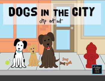 Preview of Dogs in the City {Clip Art Set}