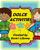 Back to School Dolce Sight Word Activities