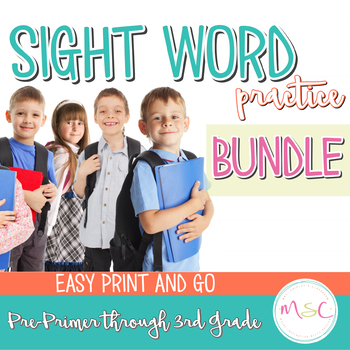 Preview of Sight Word Practice -- K-3 Bundle