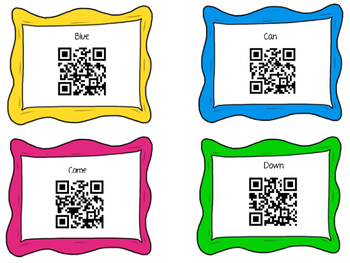 Dolce Sight Words QR Code Cards- ALL 220 words BUNDLE by Caffeinated