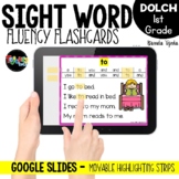 Dolch 1st Grade DIGITAL Sight Word Fluency Cards