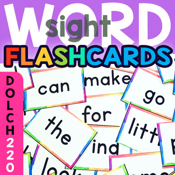 220 Dolch Big Wo.. Gamenote Sight Words Flash Cards with Pictures & Sentences 