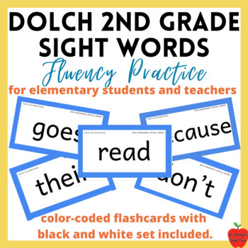 Dolch 2nd Grade Sight Word Flashcards | Vocabulary & Fluency Practice