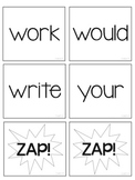 Dolch 2nd (Second) Grade Printable Sight Words ZAP! Game