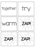 Dolch 3rd (Third) Grade Printable Sight Words ZAP! Game