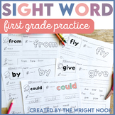 Sight Words Practice First Grade List Practice