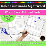 Dolch First Grade Write, Trace, Cut and Paste Sight Word W