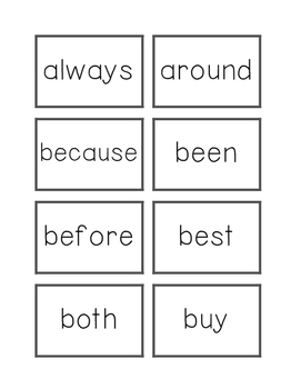 Dolch Flashcards Grade 2 Words by Rouba Zastrow | TpT