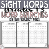 Sight Word Searches Grades 1-3