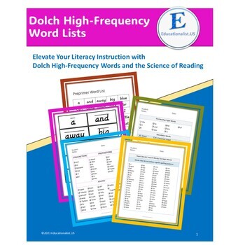 Preview of Dolch High-Frequency Word Lists
