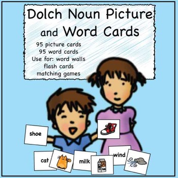 Preview of Sight Words Matching Picture and Word Cards