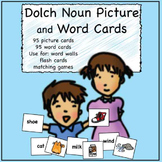Sight Words Matching Picture and Word Cards
