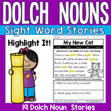 Sight Word Stories - Dolch Nouns - Highlight It!
