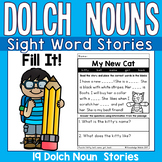 Sight Word Stories - Dolch Nouns - Fill It!