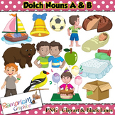 Dolch Nouns A & B Clip art