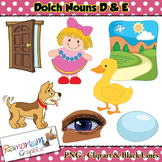 Dolch Nouns D & E Clip art