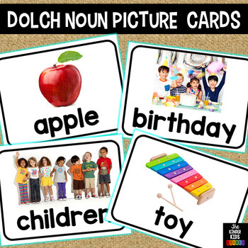 Preview of Sight Words Nouns Picture Cards
